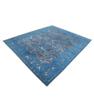 Onyx 7'10'' X 9'8'' Hand-Knotted Wool Rug 7'10'' x 9'8'' (235 X 290) / Blue / Blue