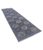 Onyx 4'0'' X 14'2'' Hand-Knotted Wool Rug 4'0'' x 14'2'' (120 X 425) / Grey / Grey