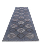 Onyx 4'0'' X 14'2'' Hand-Knotted Wool Rug 4'0'' x 14'2'' (120 X 425) / Grey / Grey