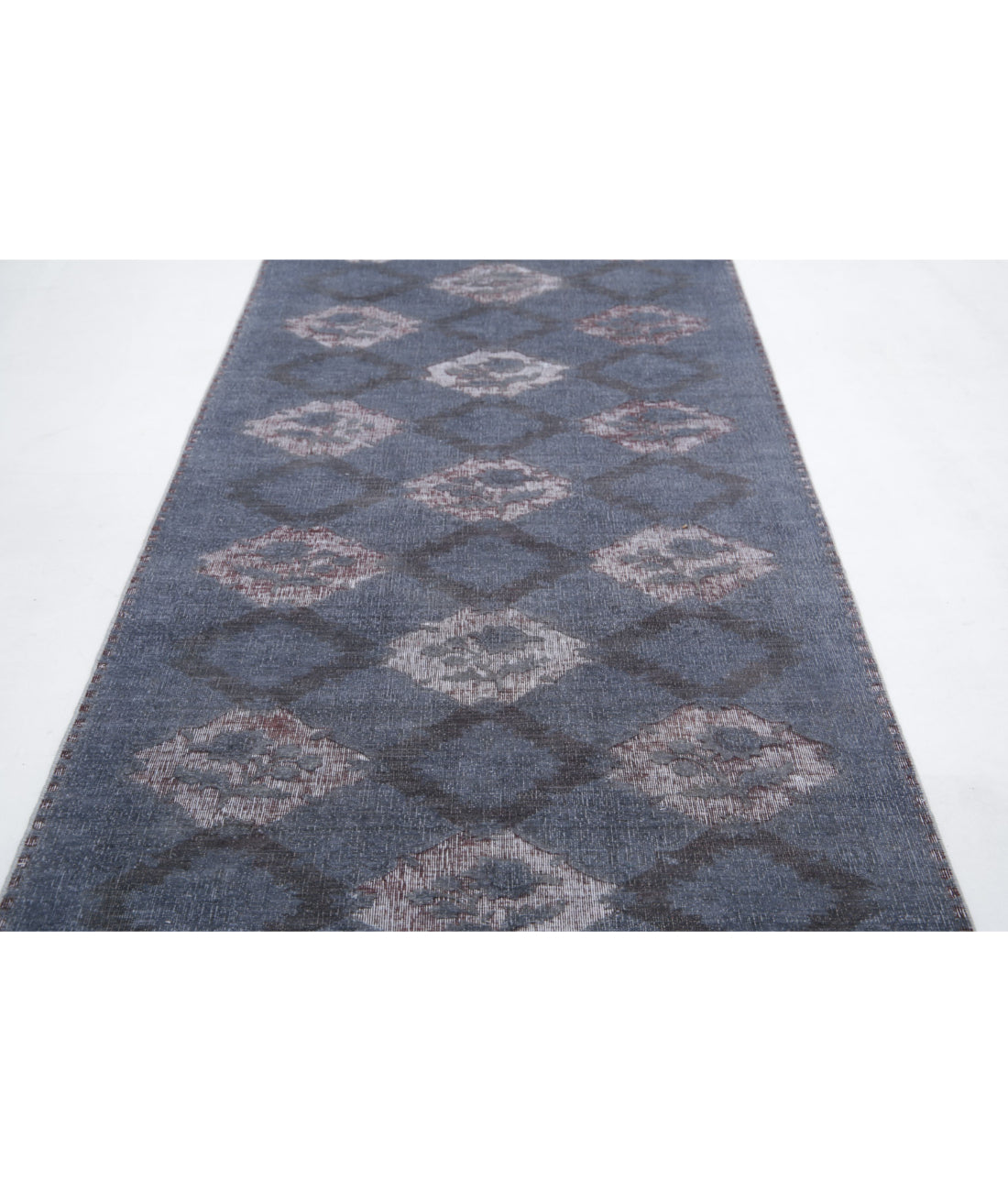 Onyx 4'0'' X 14'2'' Hand-Knotted Wool Rug 4'0'' x 14'2'' (120 X 425) / Grey / Grey