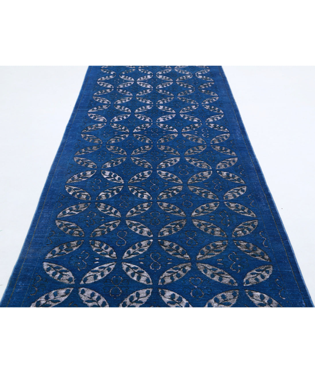 Onyx 3'9'' X 16'7'' Hand-Knotted Wool Rug 3'9'' x 16'7'' (113 X 498) / Blue / Blue