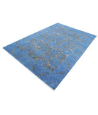 Onyx 5'10'' X 8'8'' Hand-Knotted Wool Rug 5'10'' x 8'8'' (175 X 260) / Blue / Blue