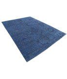 Onyx 8'0'' X 10'8'' Hand-Knotted Wool Rug 8'0'' x 10'8'' (240 X 320) / Blue / Blue