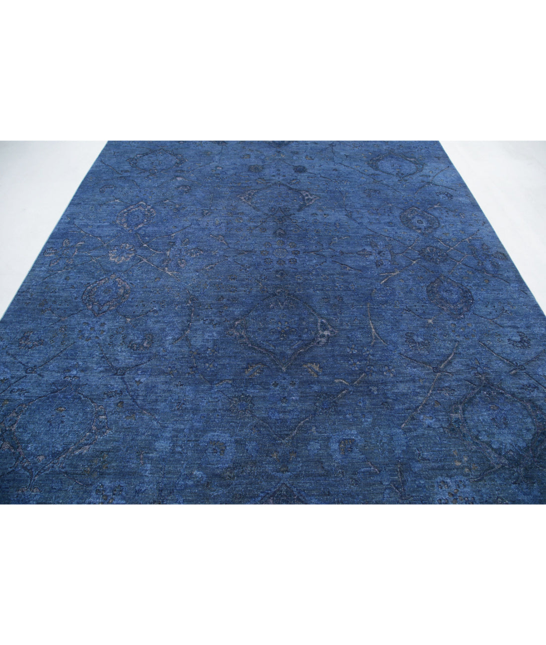 Onyx 8'0'' X 10'8'' Hand-Knotted Wool Rug 8'0'' x 10'8'' (240 X 320) / Blue / Blue