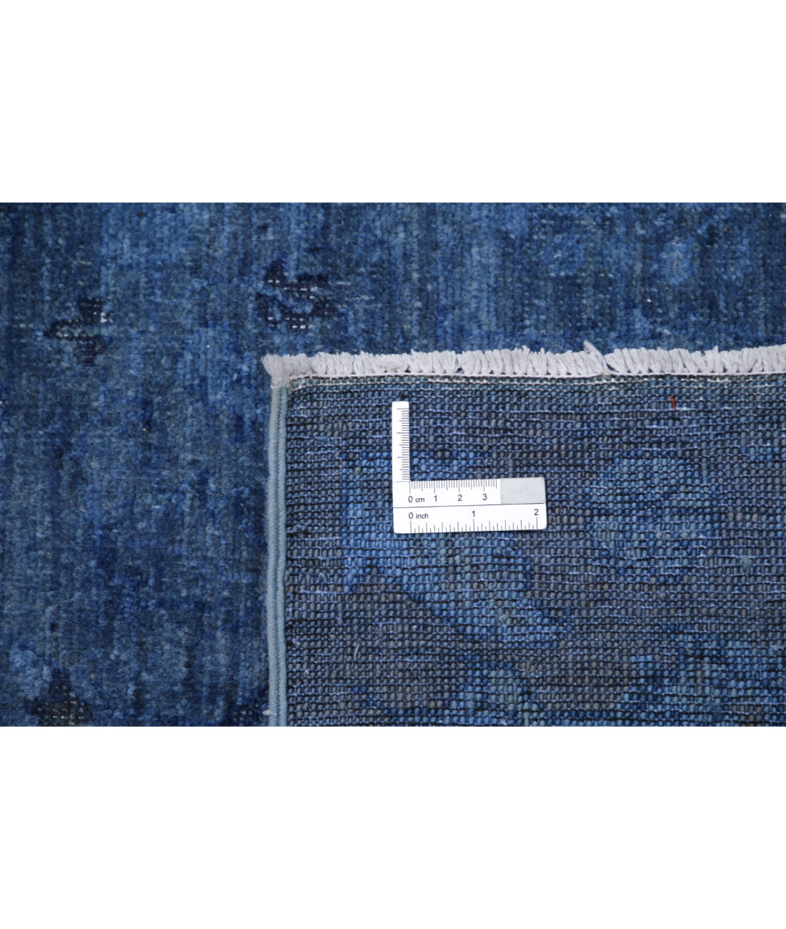 Onyx 8'0'' X 10'8'' Hand-Knotted Wool Rug 8'0'' x 10'8'' (240 X 320) / Blue / Blue