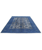 Onyx 7'8'' X 9'5'' Hand-Knotted Wool Rug 7'8'' x 9'5'' (230 X 283) / Blue / Blue