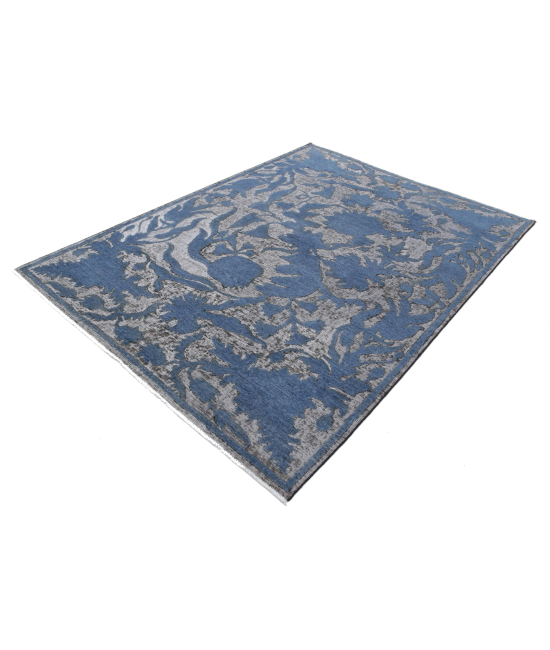 Onyx 5'9'' X 8'0'' Hand-Knotted Wool Rug 5'9'' x 8'0'' (173 X 240) / Grey / Blue