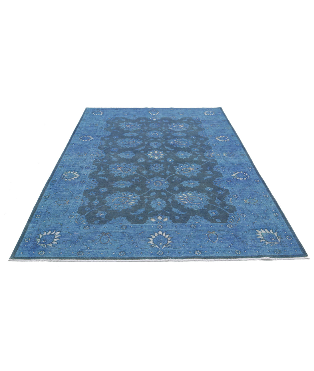 Onyx 6'1'' X 8'7'' Hand-Knotted Wool Rug 6'1'' x 8'7'' (183 X 258) / Blue / N/A