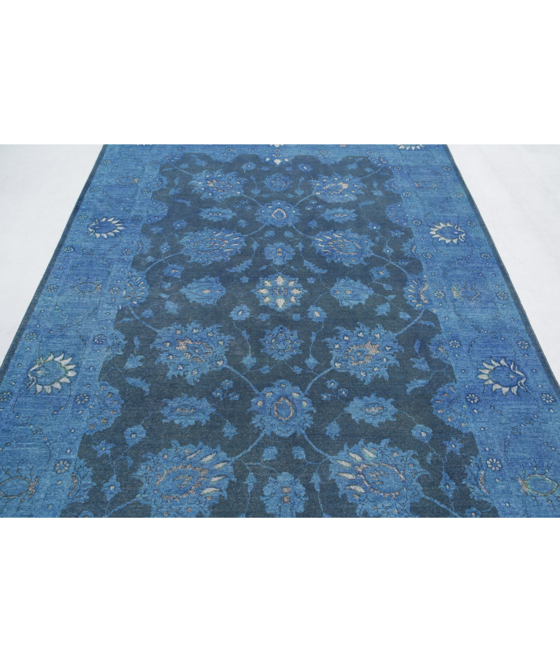 Onyx 6'1'' X 8'7'' Hand-Knotted Wool Rug 6'1'' x 8'7'' (183 X 258) / Blue / N/A