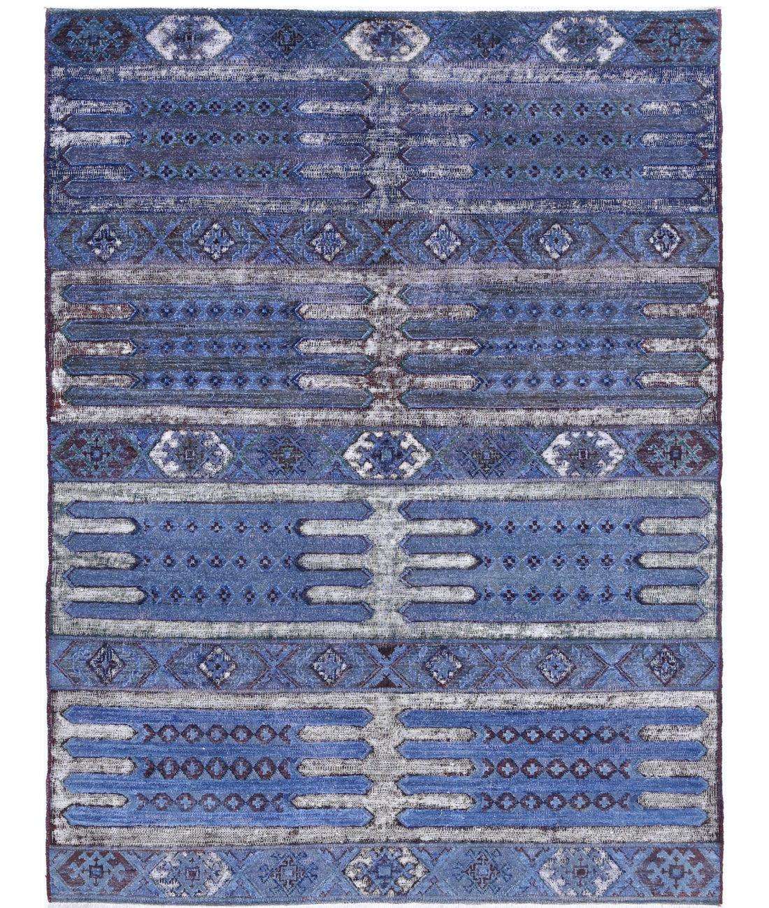 Onyx 4'11'' X 6'7'' Hand-Knotted Wool Rug 4'11'' x 6'7'' (148 X 198) / Blue / N/A