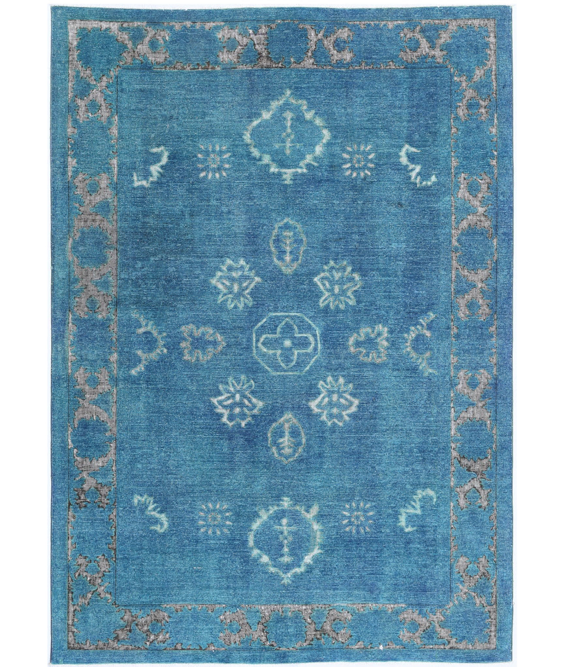 Onyx 5'11'' X 8'6'' Hand-Knotted Wool Rug 5'11'' x 8'6'' (178 X 255) / Blue / Blue