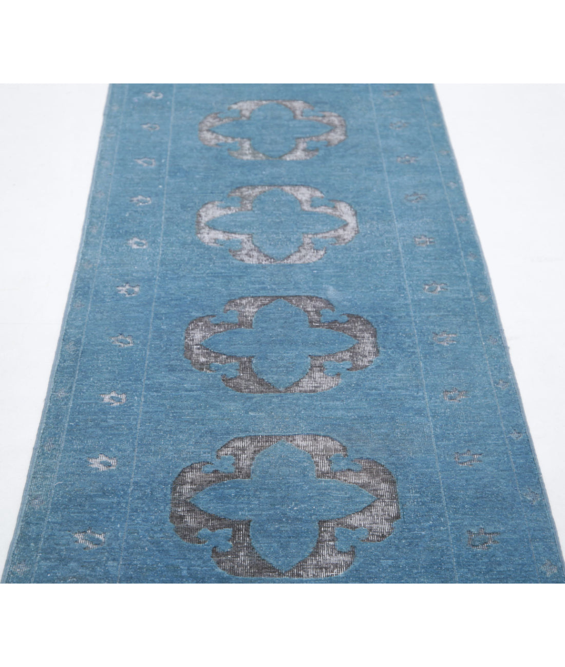 Onyx 2'6'' X 9'9'' Hand-Knotted Wool Rug 2'6'' x 9'9'' (75 X 293) / Blue / Blue