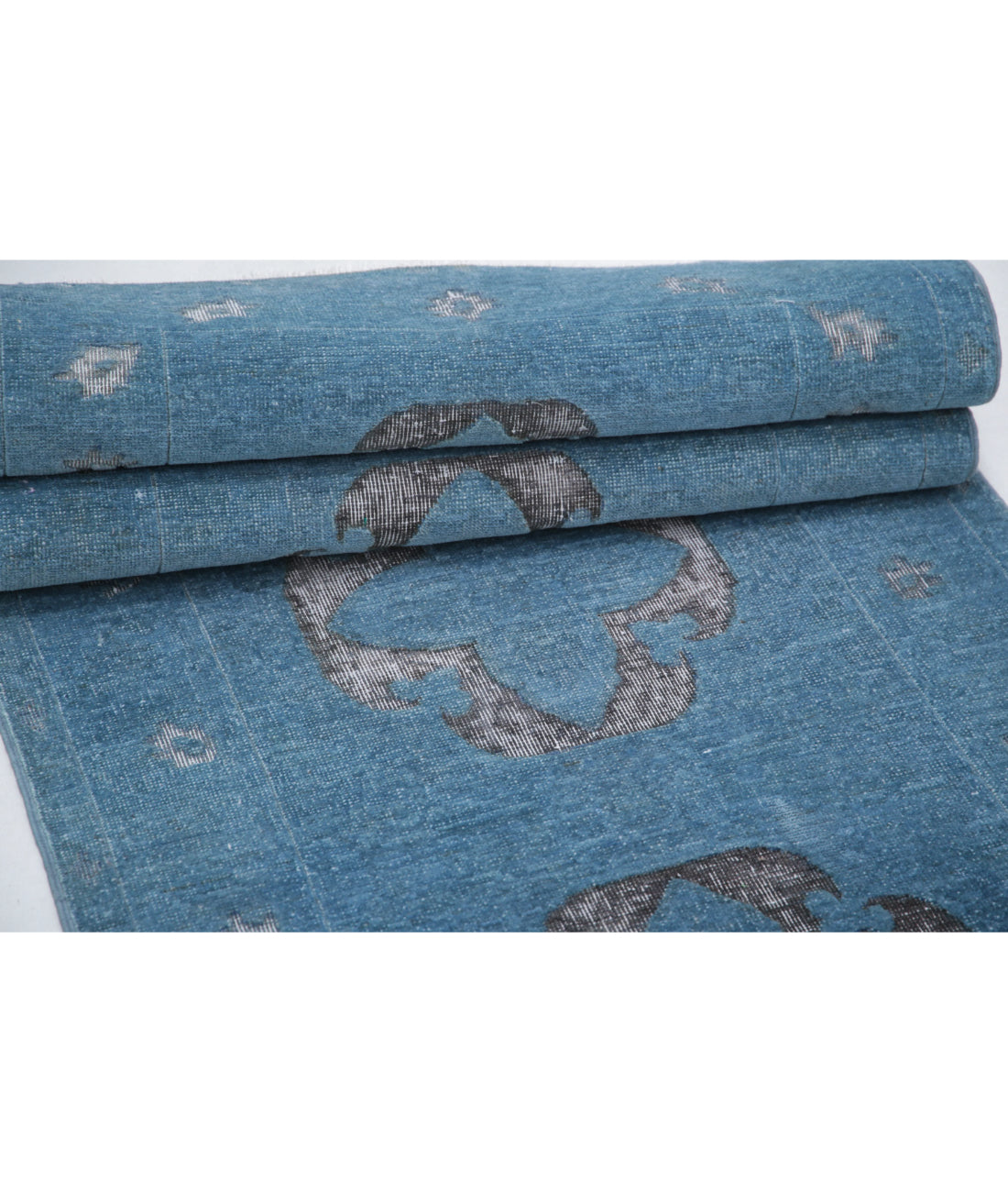 Onyx 2'6'' X 9'9'' Hand-Knotted Wool Rug 2'6'' x 9'9'' (75 X 293) / Blue / Blue