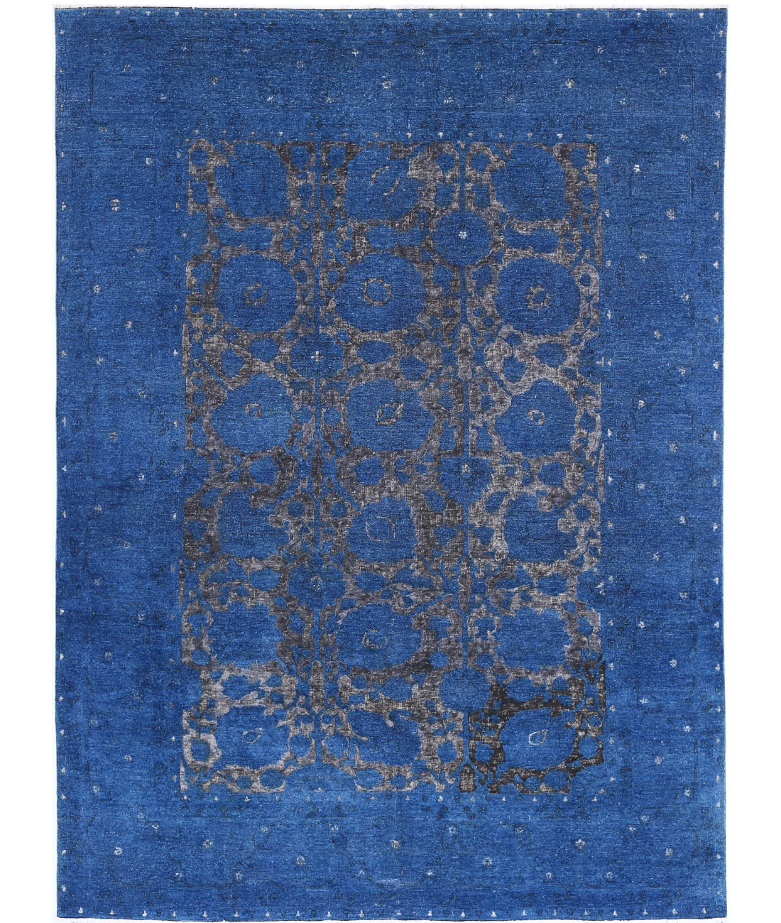 Onyx 8'6'' X 11'7'' Hand-Knotted Wool Rug 8'6'' x 11'7'' (255 X 348) / Blue / Blue