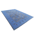 Onyx 9'6'' X 13'6'' Hand-Knotted Wool Rug 9'6'' x 13'6'' (285 X 405) / Blue / Blue