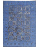 Onyx 9'6'' X 13'6'' Hand-Knotted Wool Rug 9'6'' x 13'6'' (285 X 405) / Blue / Blue