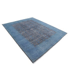 Onyx 7'8'' X 9'7'' Hand-Knotted Wool Rug 7'8'' x 9'7'' (230 X 288) / Blue / Blue