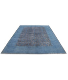 Onyx 7'8'' X 9'7'' Hand-Knotted Wool Rug 7'8'' x 9'7'' (230 X 288) / Blue / Blue