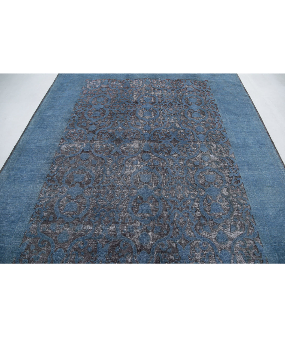 Onyx 7'8'' X 9'7'' Hand-Knotted Wool Rug 7'8'' x 9'7'' (230 X 288) / Blue / Blue