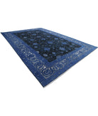 Onyx 11'8'' X 17'2'' Hand-Knotted Wool Rug 11'8'' x 17'2'' (350 X 515) / Blue / Charcoal