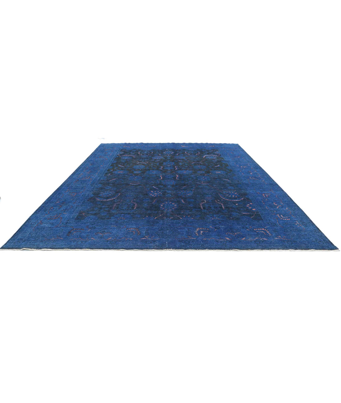 Onyx 11'7'' X 14'6'' Hand-Knotted Wool Rug 11'7'' x 14'6'' (348 X 435) / Blue / Brown