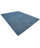 Onyx 10'2'' X 13'0'' Hand-Knotted Wool Rug 10'2'' x 13'0'' (305 X 390) / Blue / Peach