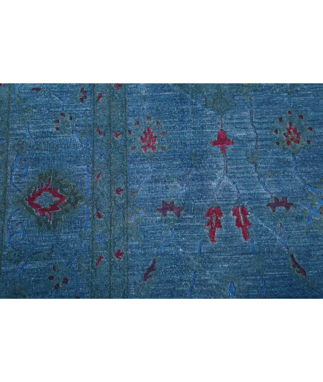 Onyx 9'0'' X 11'5'' Hand-Knotted Wool Rug 9'0'' x 11'5'' (270 X 343) / Blue / Red