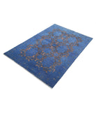 Onyx 3'10'' X 5'8'' Hand-Knotted Wool Rug 3'10'' x 5'8'' (115 X 170) / Blue / Blue