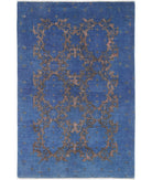 Onyx 3'10'' X 5'8'' Hand-Knotted Wool Rug 3'10'' x 5'8'' (115 X 170) / Blue / Blue