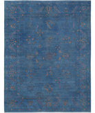 Onyx 7'8'' X 9'9'' Hand-Knotted Wool Rug 7'8'' x 9'9'' (230 X 293) / Blue / Blue