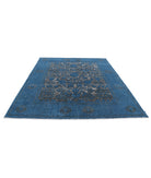 Onyx 7'10'' X 9'3'' Hand-Knotted Wool Rug 7'10'' x 9'3'' (235 X 278) / Blue / Brown