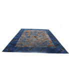 Onyx 9'9'' X 12'5'' Hand-Knotted Wool Rug 9'9'' x 12'5'' (293 X 373) / Blue / Taupe