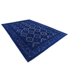 Onyx 9'8'' X 13'9'' Hand-Knotted Wool Rug 9'8'' x 13'9'' (290 X 413) / Blue / Blue