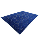 Onyx 9'8'' X 13'9'' Hand-Knotted Wool Rug 9'8'' x 13'9'' (290 X 413) / Blue / Blue