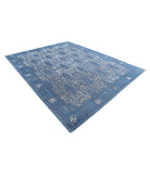 Onyx 8'10'' X 11'4'' Hand-Knotted Wool Rug 8'10'' x 11'4'' (265 X 340) / Blue / Ivory