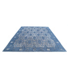 Onyx 8'10'' X 11'4'' Hand-Knotted Wool Rug 8'10'' x 11'4'' (265 X 340) / Blue / Ivory