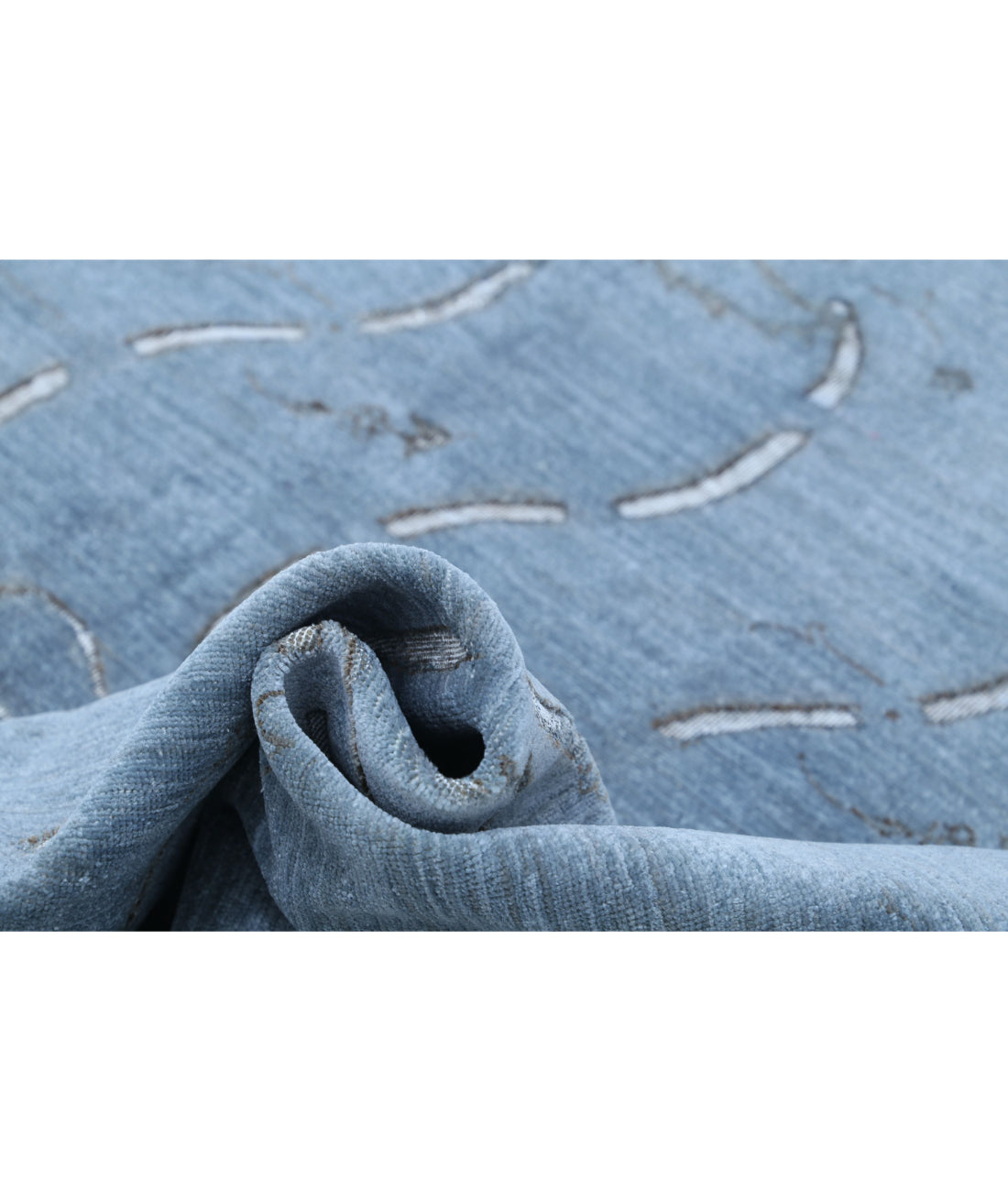 Onyx 8'7'' X 11'9'' Hand-Knotted Wool Rug 8'7'' x 11'9'' (258 X 353) / Grey / Blue