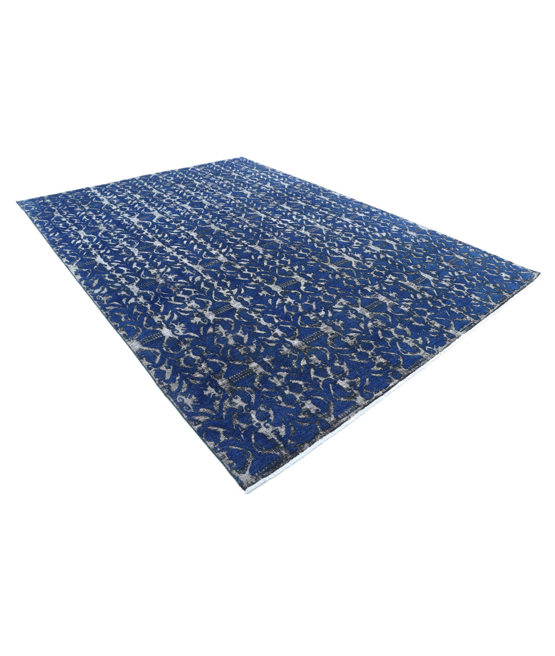 Onyx 8'6'' X 11'8'' Hand-Knotted Wool Rug 8'6'' x 11'8'' (255 X 350) / Blue / Blue