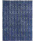 Onyx 8'6'' X 11'8'' Hand-Knotted Wool Rug 8'6'' x 11'8'' (255 X 350) / Blue / Blue