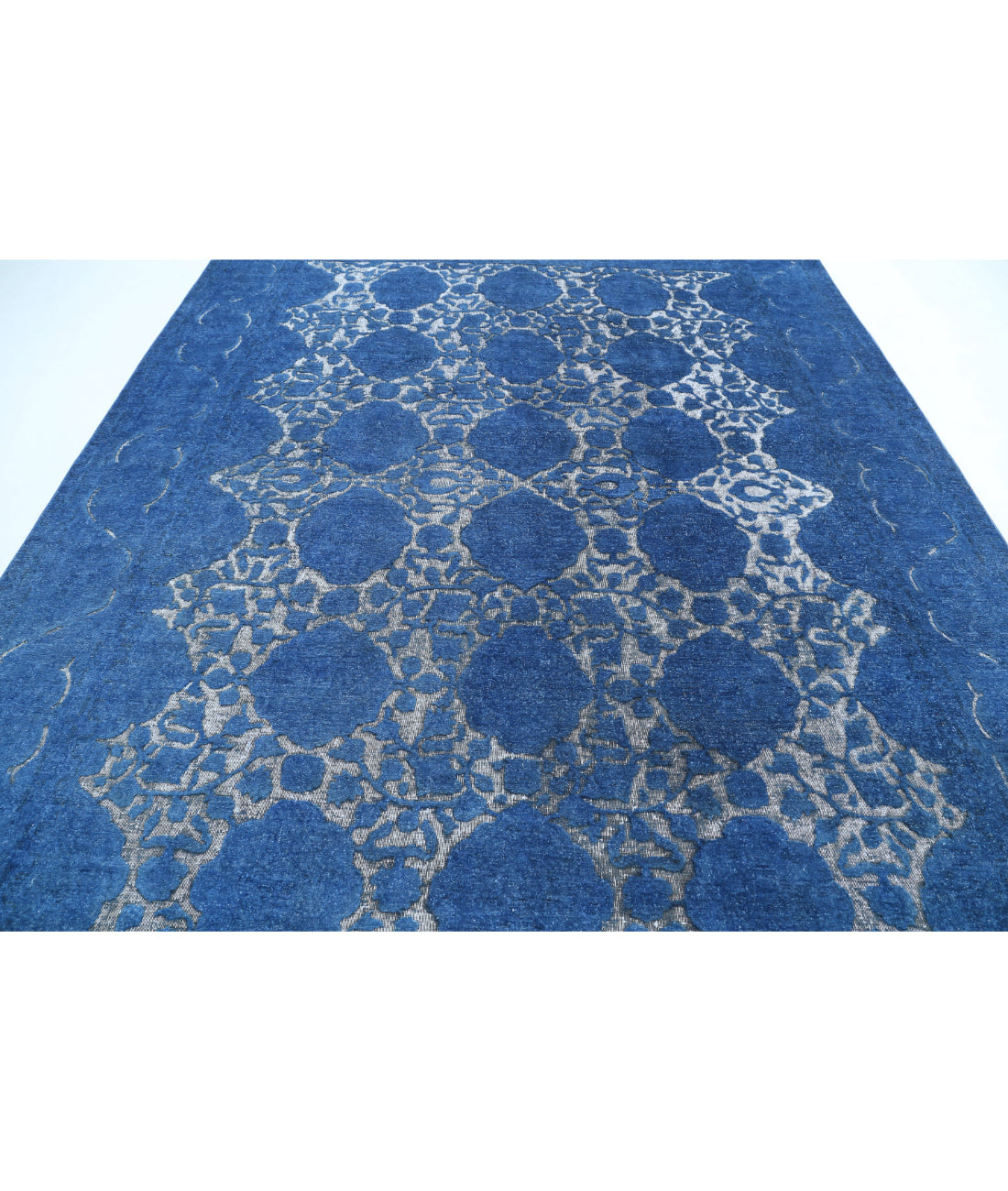 Onyx 8'7'' X 11'3'' Hand-Knotted Wool Rug 8'7'' x 11'3'' (258 X 338) / Blue / Blue