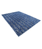 Onyx 8'7'' X 11'6'' Hand-Knotted Wool Rug 8'7'' x 11'6'' (258 X 345) / Blue / Blue