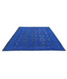 Onyx 7'11'' X 9'6'' Hand-Knotted Wool Rug 7'11'' x 9'6'' (238 X 285) / Blue / White