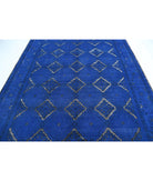 Onyx 7'11'' X 9'6'' Hand-Knotted Wool Rug 7'11'' x 9'6'' (238 X 285) / Blue / White