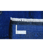 Onyx 7'11'' X 9'6'' Hand-Knotted Wool Rug 7'11'' x 9'6'' (238 X 285) / Blue / White