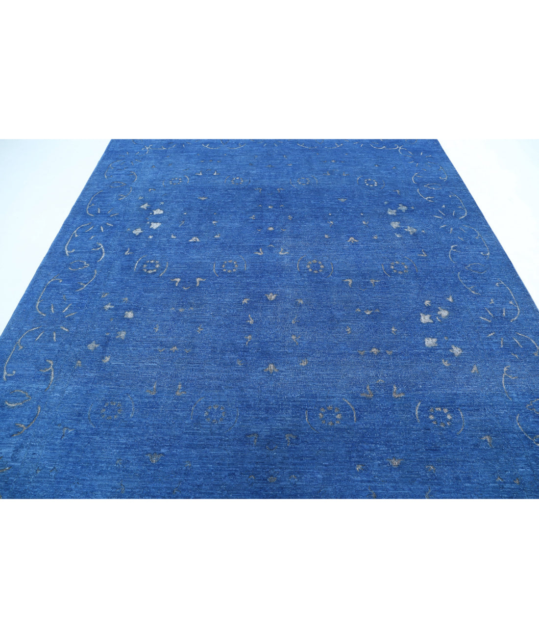 Onyx 8'0'' X 9'7'' Hand-Knotted Wool Rug 8'0'' x 9'7'' (240 X 288) / Blue / Blue