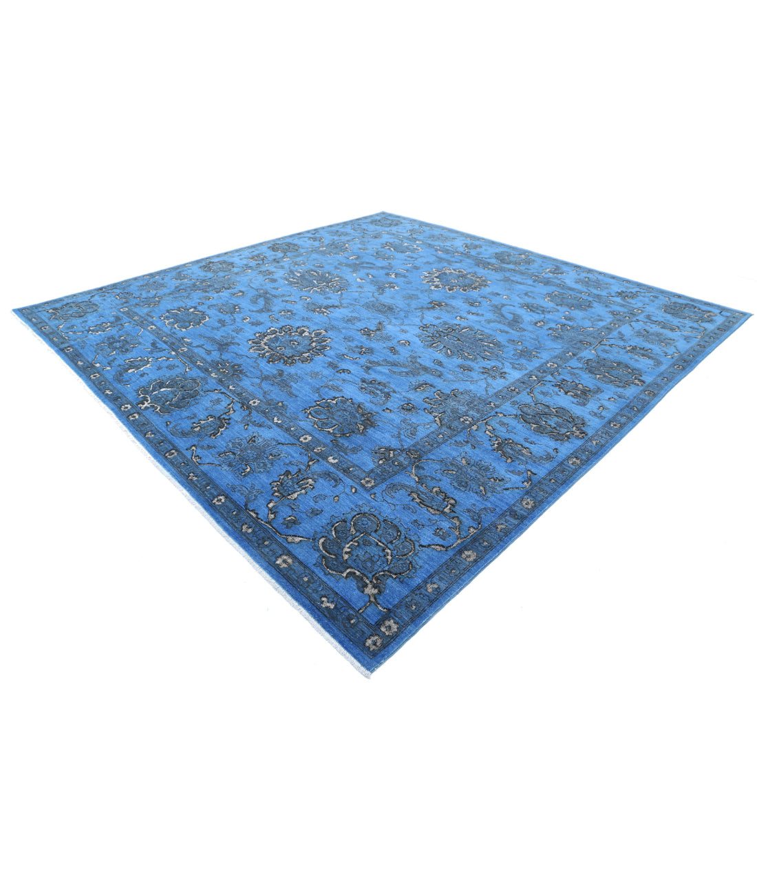 Onyx 11'4'' X 11'6'' Hand-Knotted Wool Rug 11'4'' x 11'6'' (340 X 345) / Blue / Blue