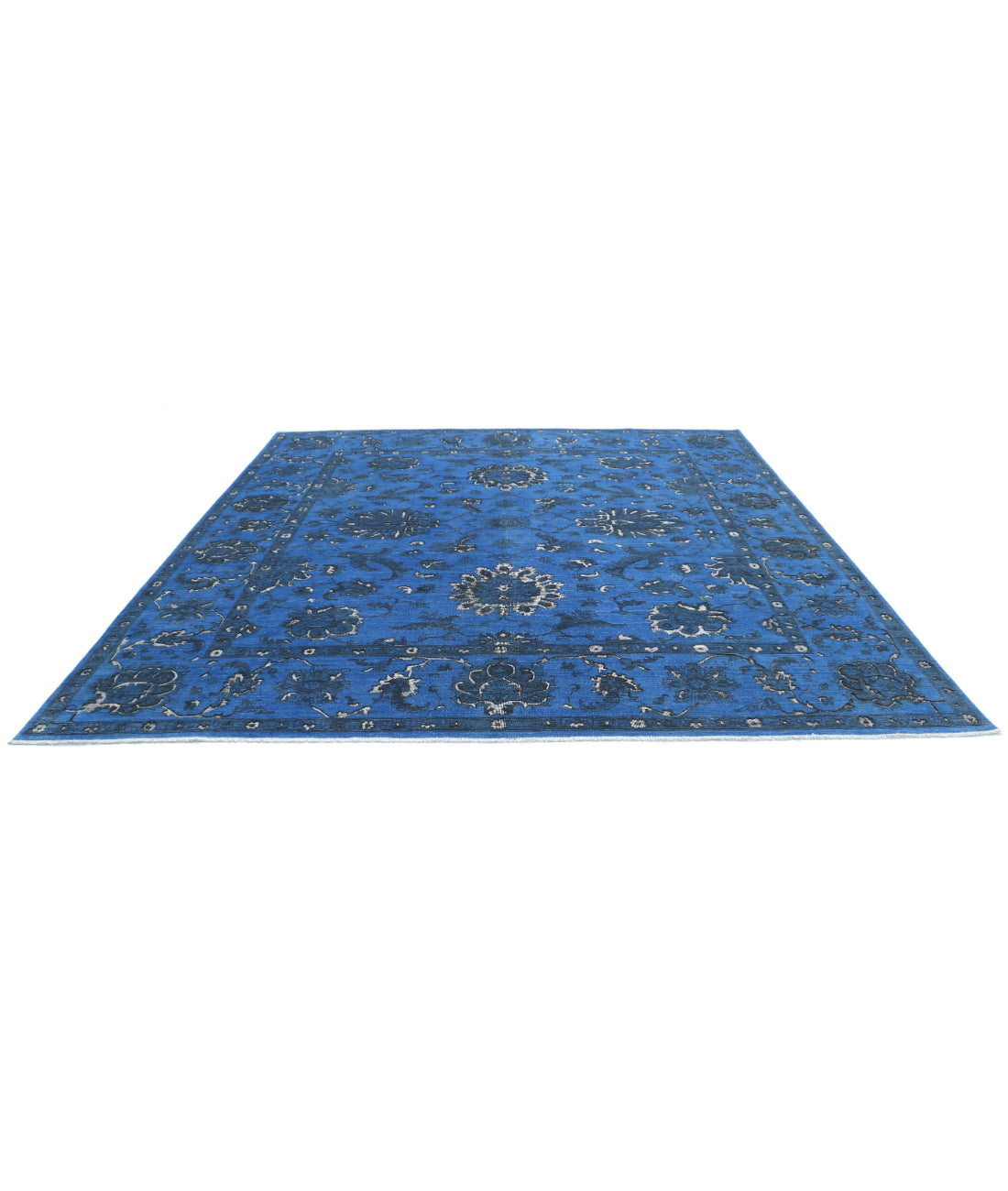 Onyx 11'4'' X 11'6'' Hand-Knotted Wool Rug 11'4'' x 11'6'' (340 X 345) / Blue / Blue