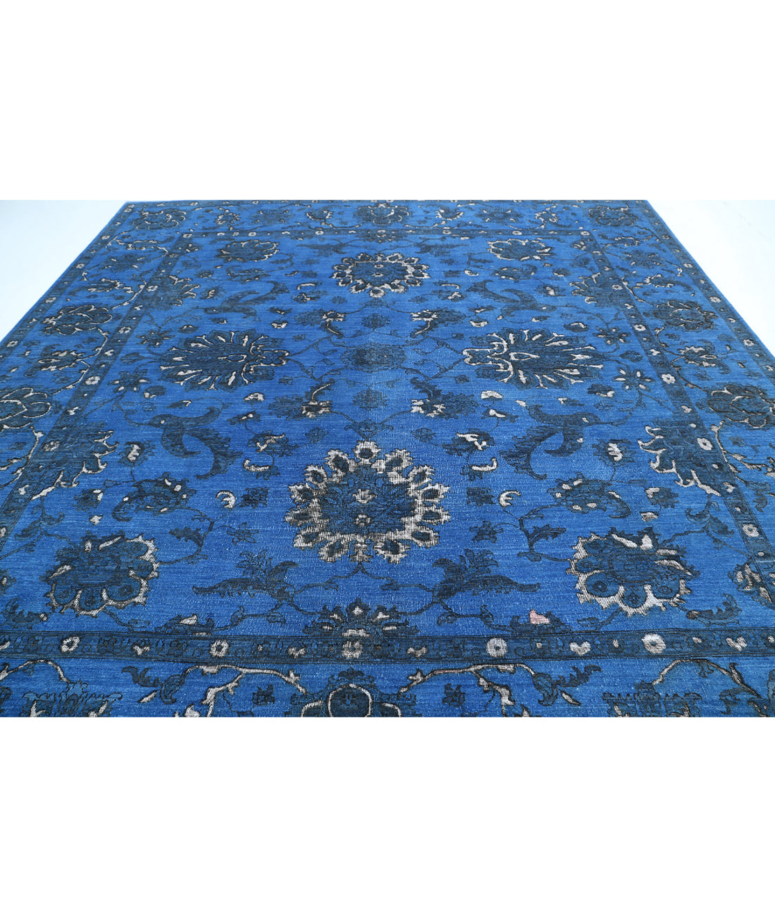 Onyx 11'4'' X 11'6'' Hand-Knotted Wool Rug 11'4'' x 11'6'' (340 X 345) / Blue / Blue