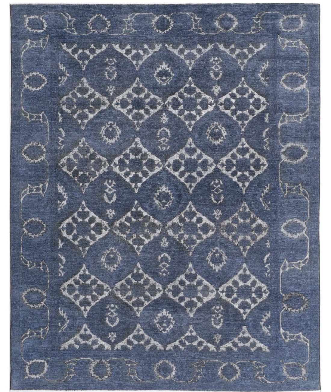 Onyx 7'8'' X 9'7'' Hand-Knotted Wool Rug 7'8'' x 9'7'' (230 X 288) / Grey / Grey