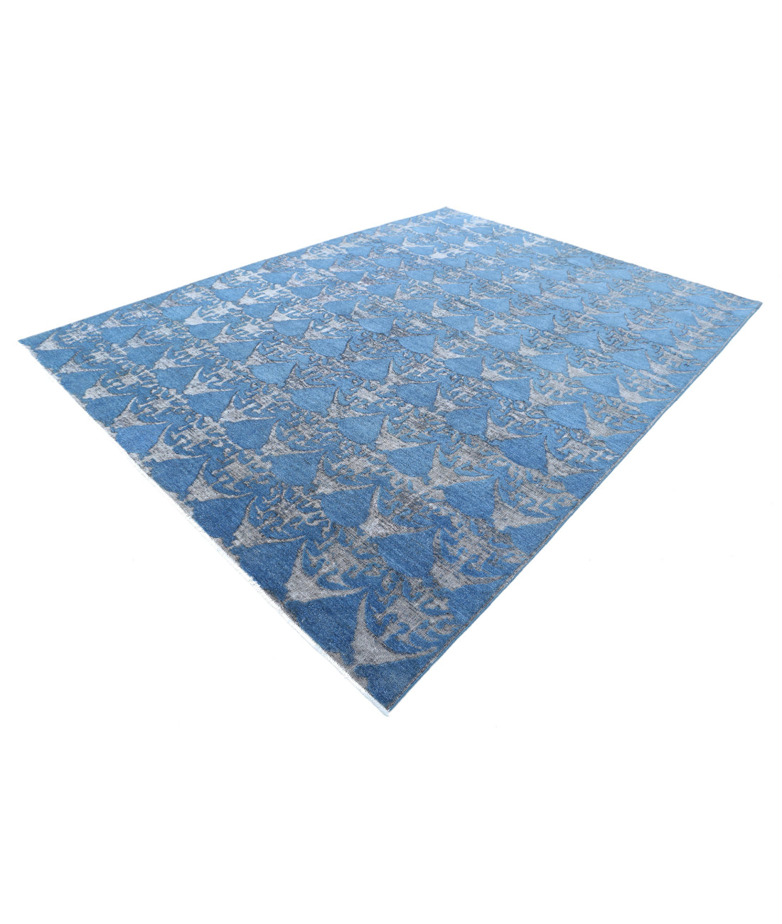 Onyx 8'10'' X 11'9'' Hand-Knotted Wool Rug 8'10'' x 11'9'' (265 X 353) / Blue / Blue